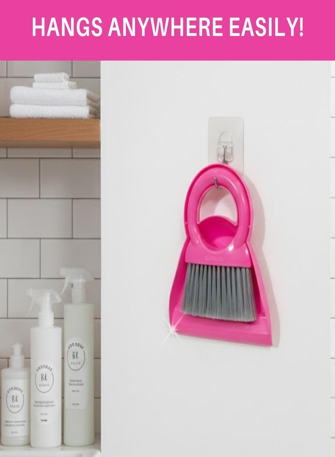 Solitude Small Broom Brush and Dustpan Set Desktop Broom Sweep Cleaning Brush Dust Remover Pan Car Keyboard Cleaning Household Dust Pan - Image 5